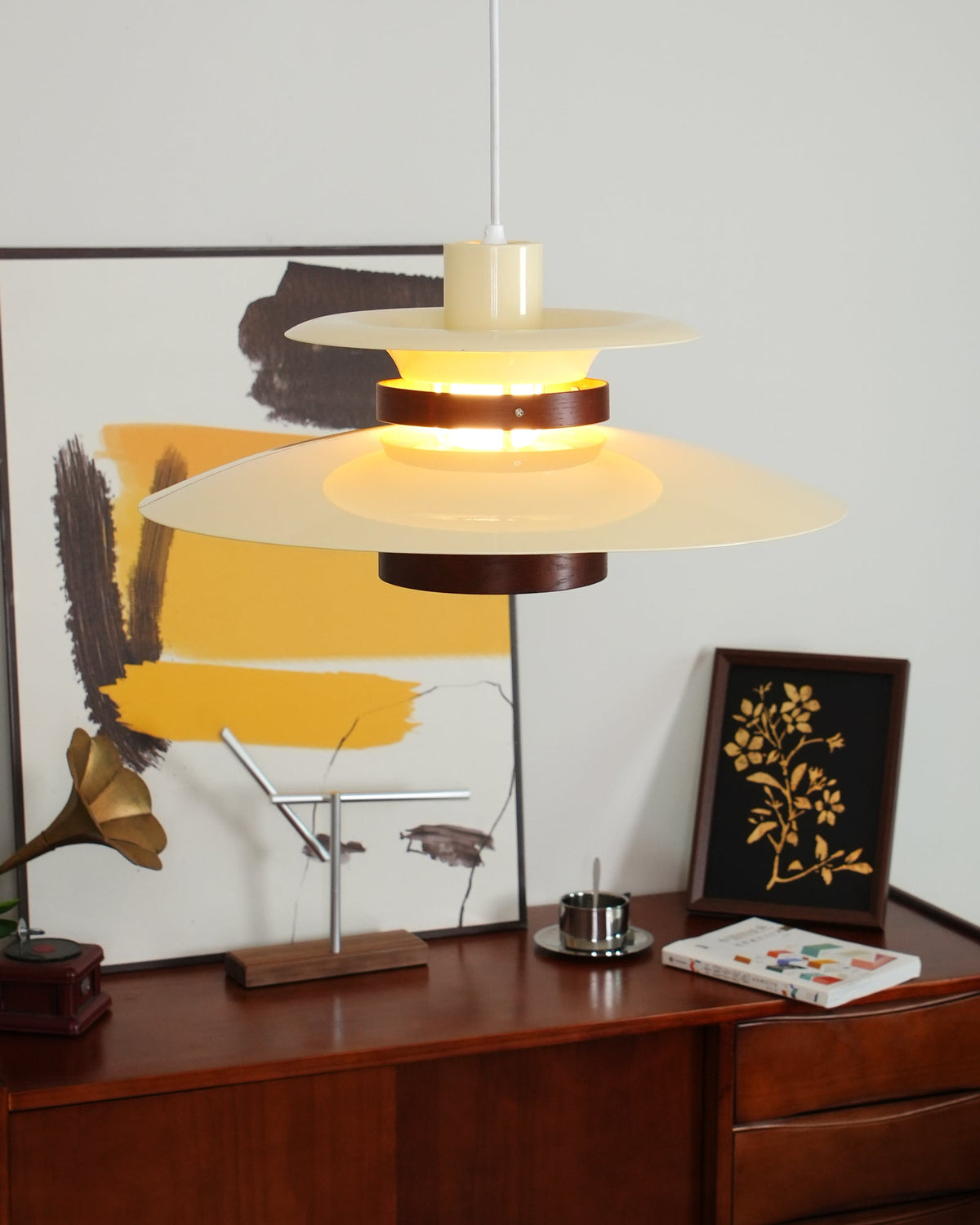 Vazen Suspension Bois Acier-Cielum