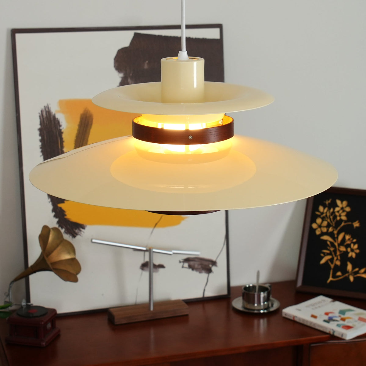 Vazen Suspension Bois Acier-Cielum