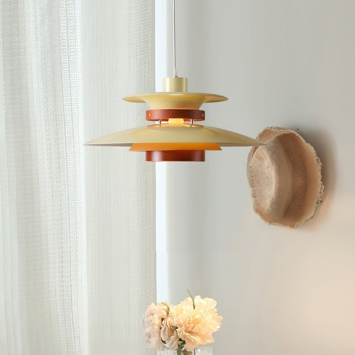 Vazen Suspension Bois Acier-Cielum