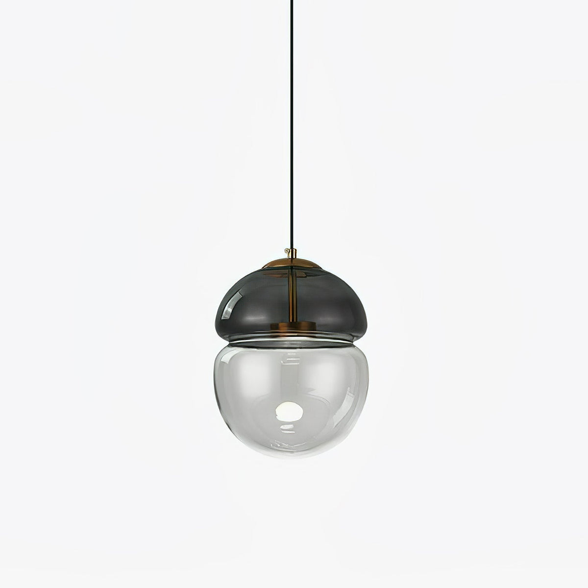 Aged Lampe Suspension Verre Dôme Minimaliste