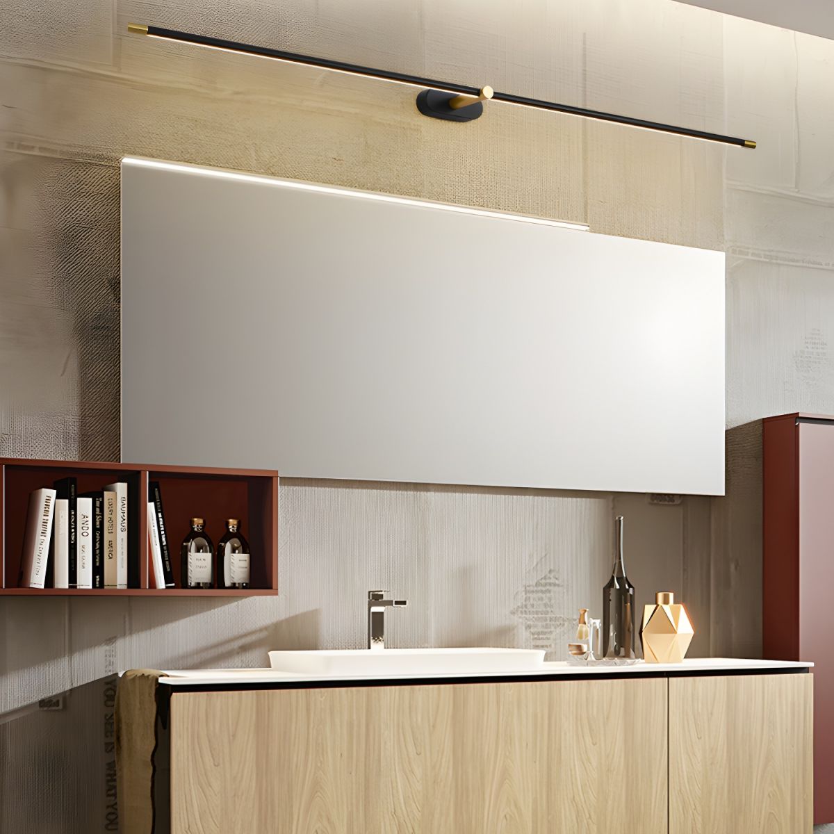 Valem Applique Murale Linéaire Minimaliste Rechargeable-Cielum