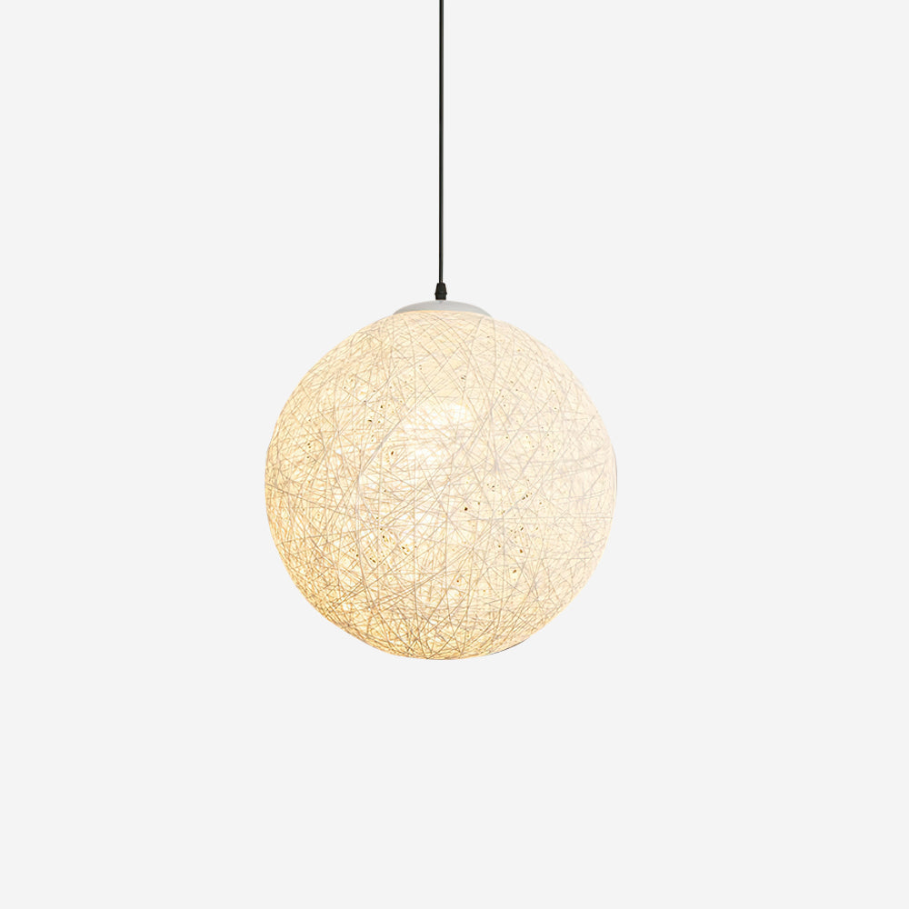 Rovira Pendant Light Hemp Rattan Sphere Bohemian-Neutral Decor
