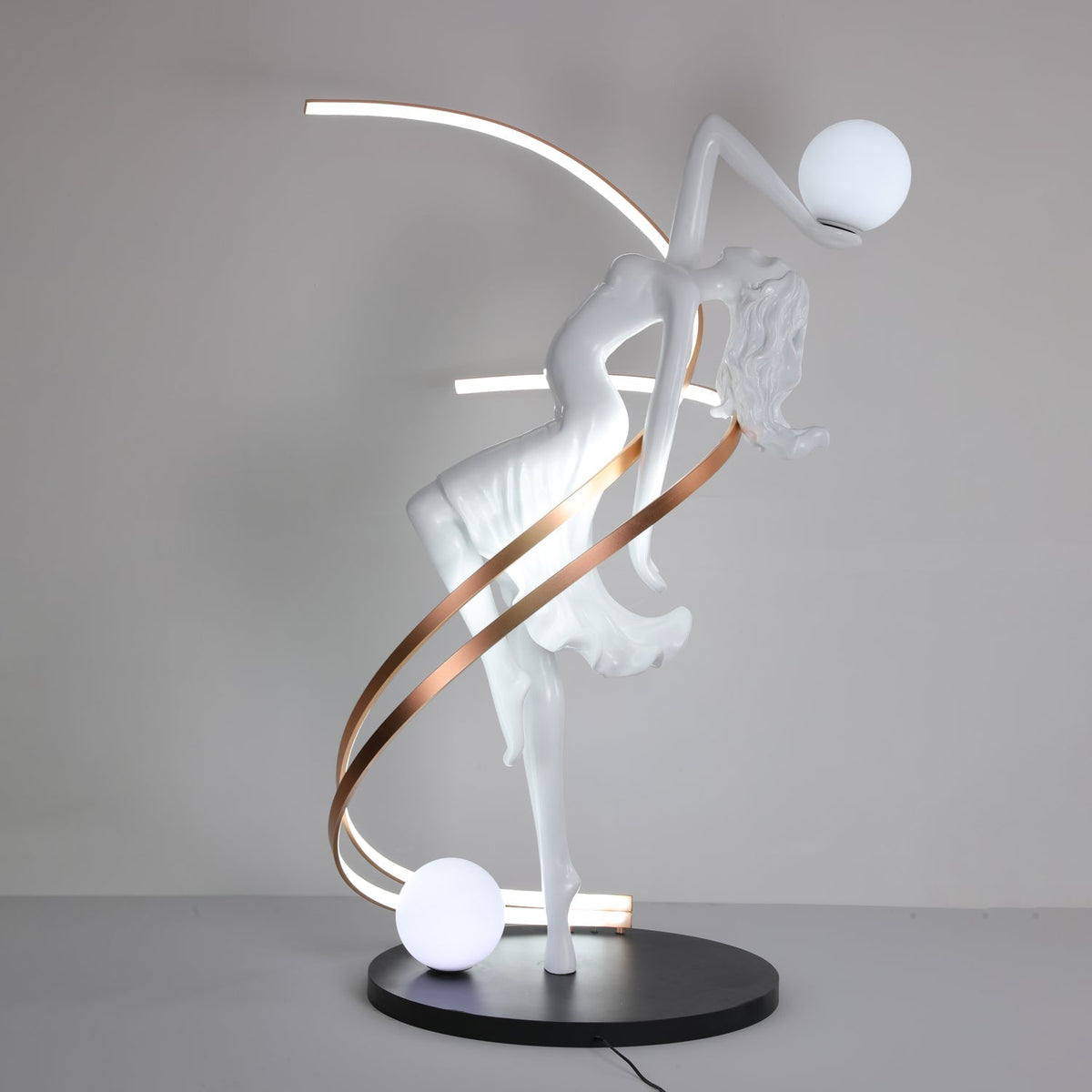 Mirorelia Lampadaire Statue de Déesse Élégant