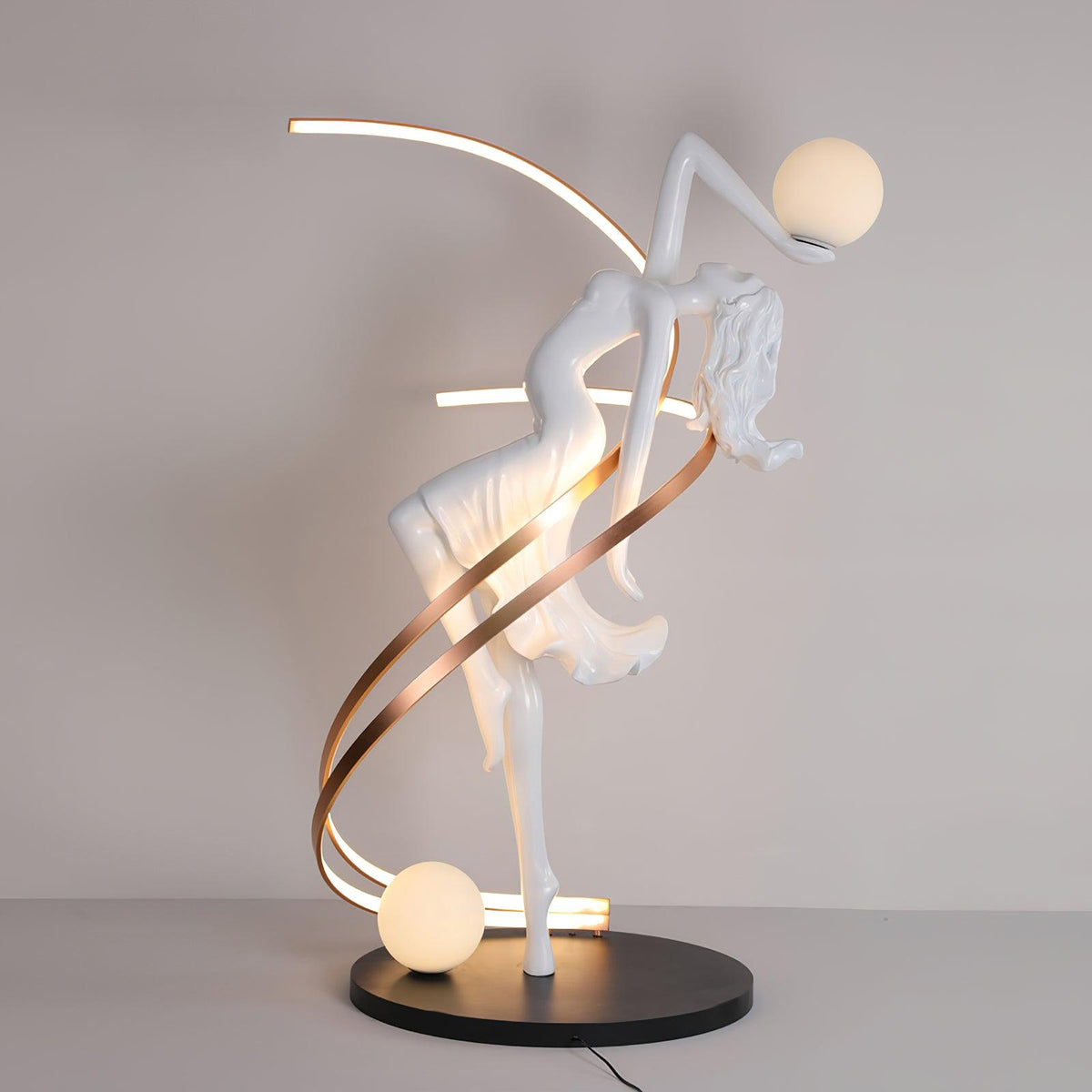 Mirorelia Lampadaire Statue de Déesse Élégant