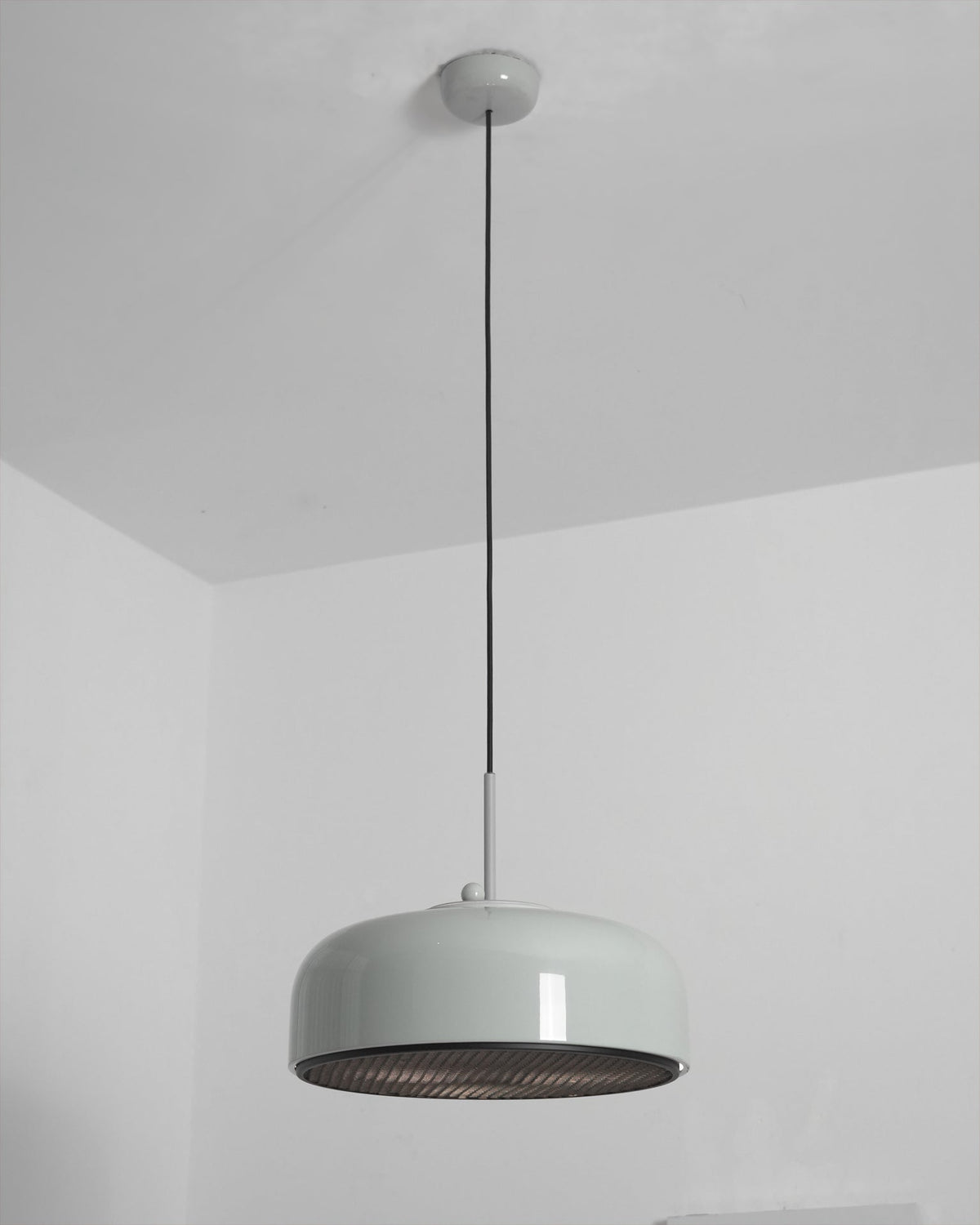 Close-up on the industrial design elements of the Misha Pendant Light.