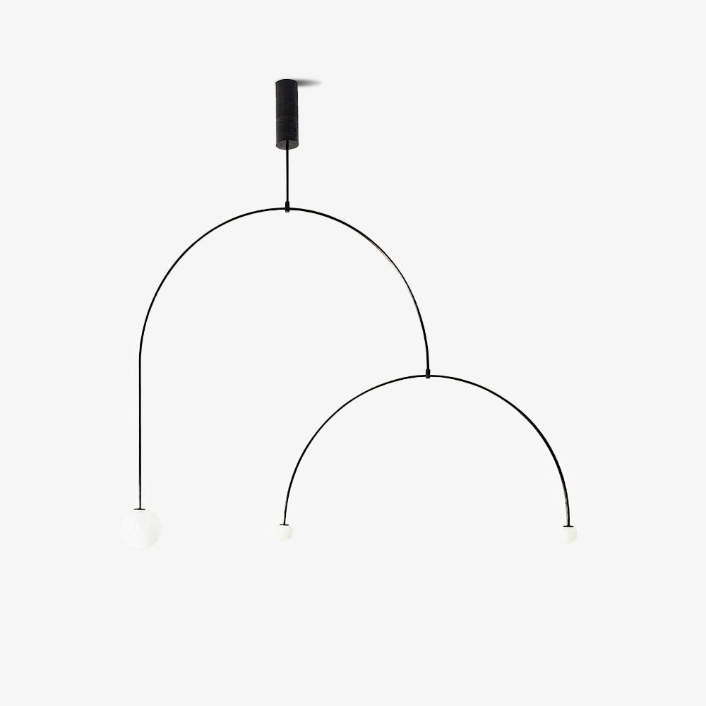 Erixy Lustre Mobile Noir Minimaliste-Cielum