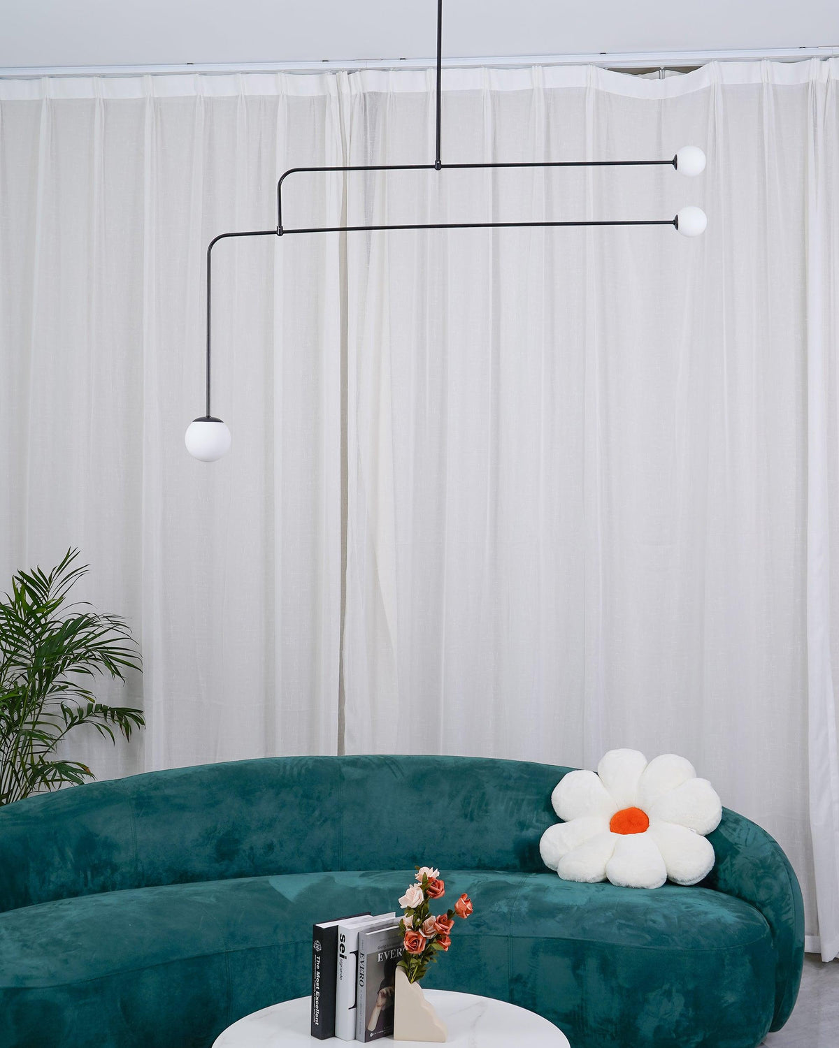 Erixy Lustre Mobile Noir Minimaliste-Cielum