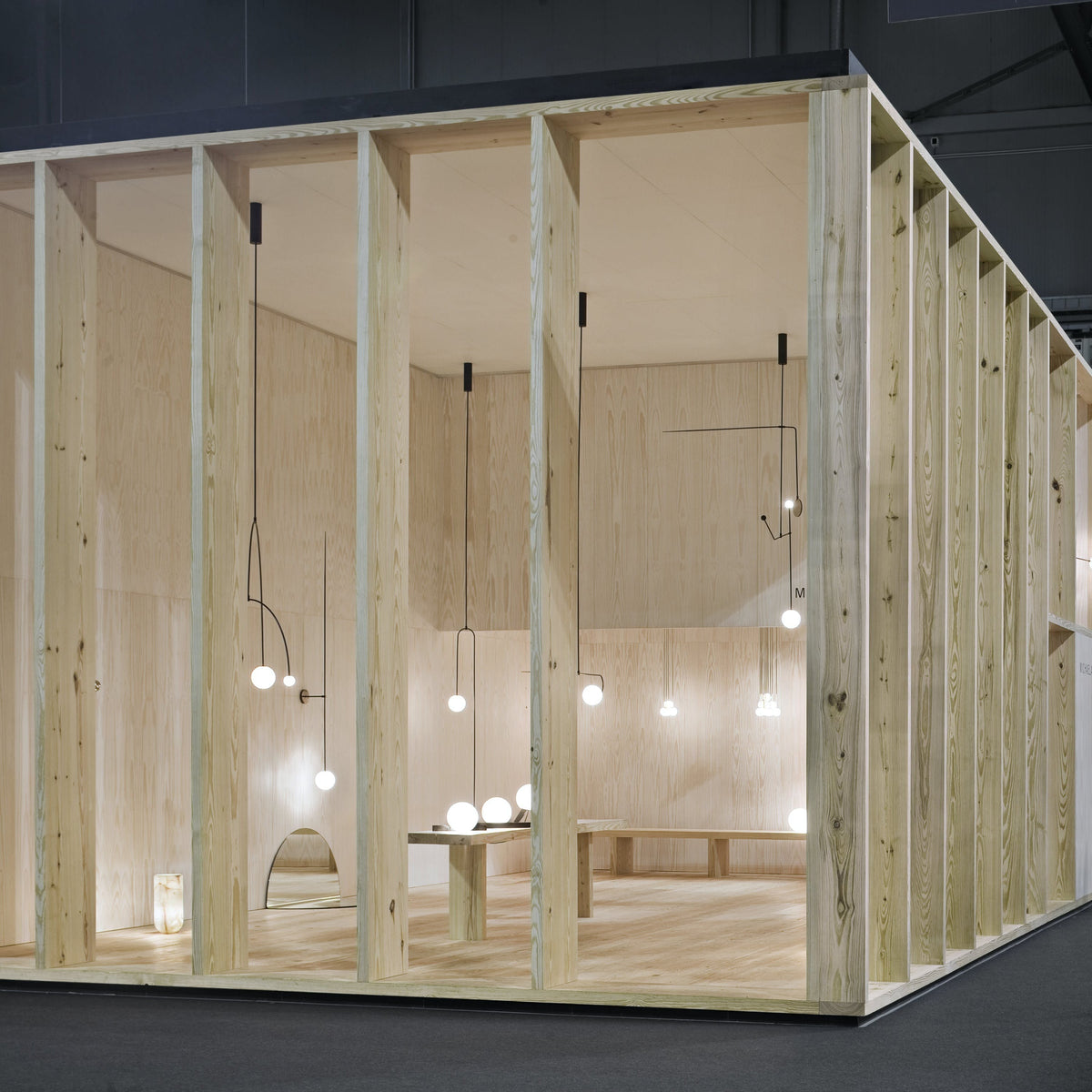 Erixy Lustre Mobile Noir Minimaliste-Cielum