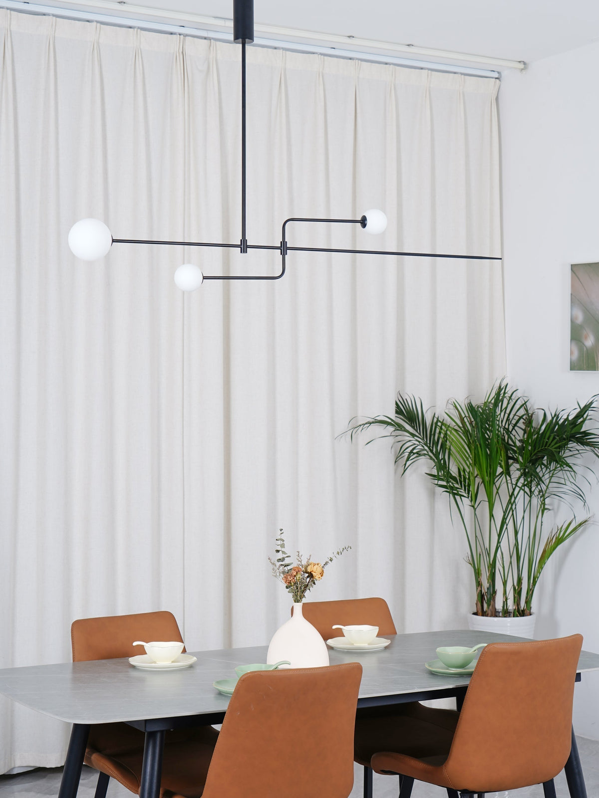 Erixy Lustre Mobile Noir Minimaliste-Cielum