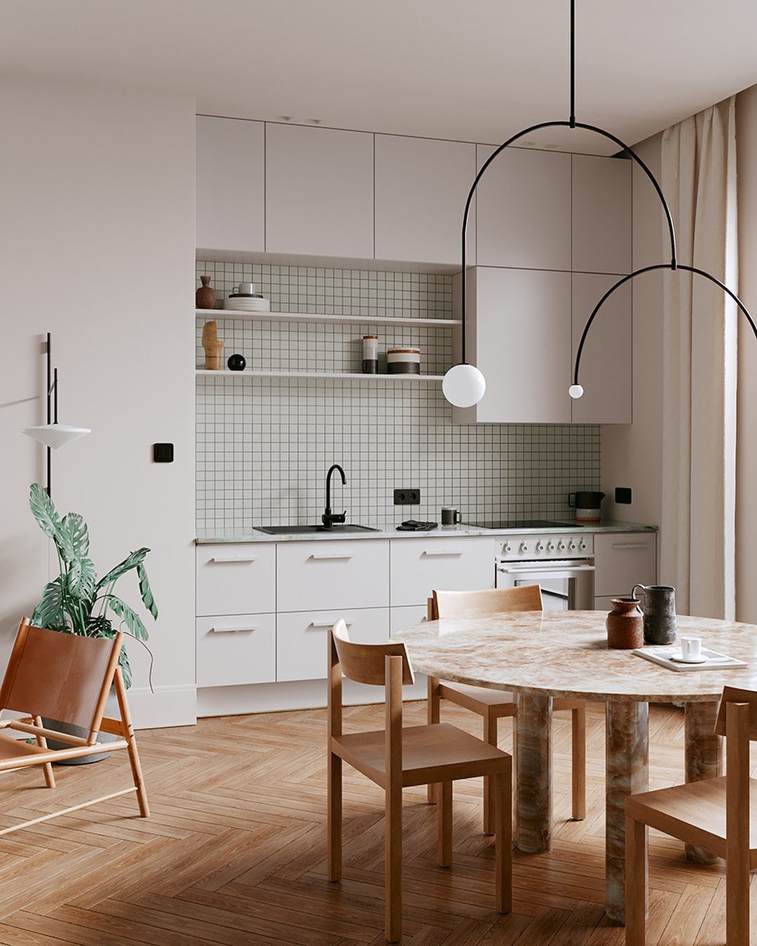 Erixy Lustre Mobile Noir Minimaliste-Cielum