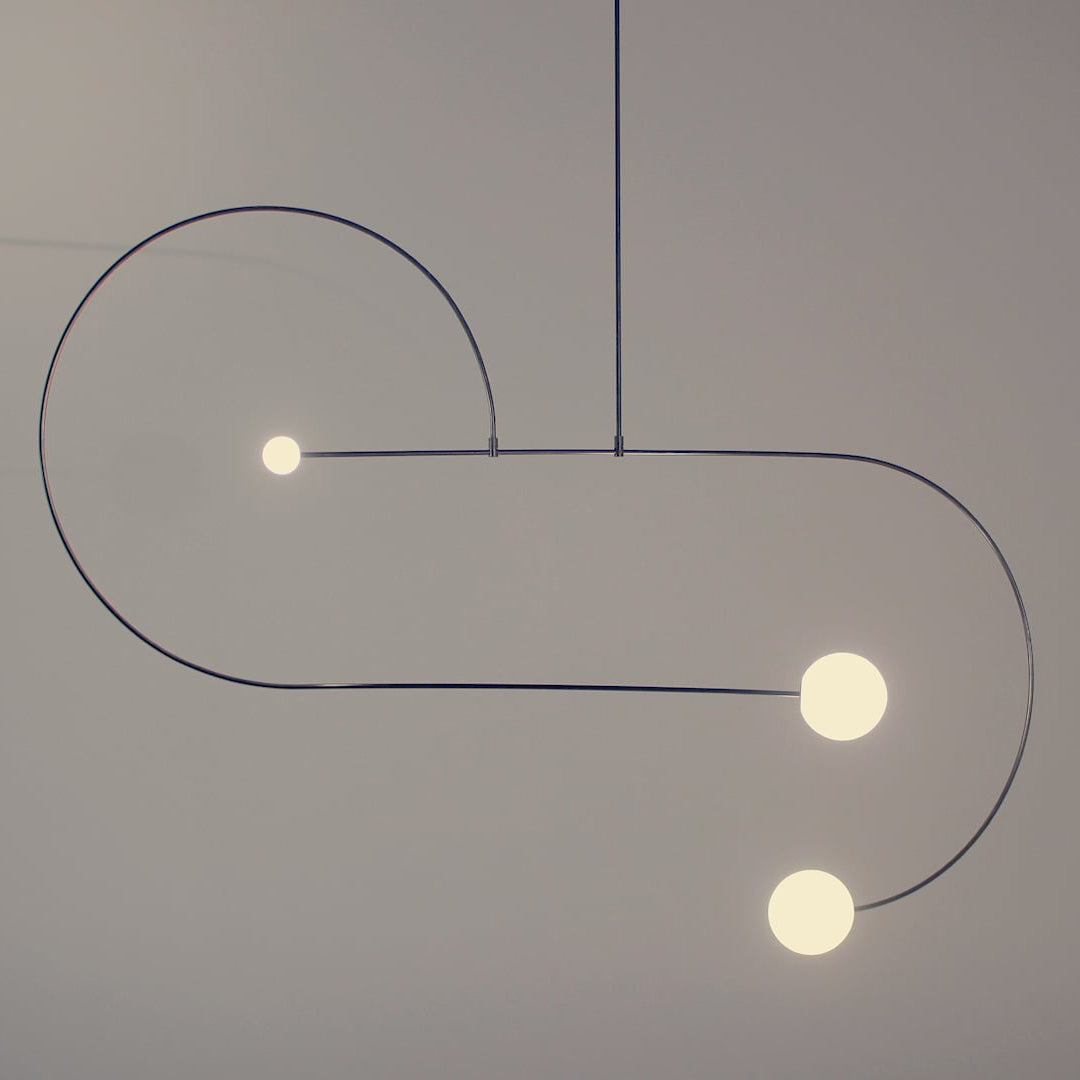 Erixy Lustre Mobile Noir Minimaliste-Cielum
