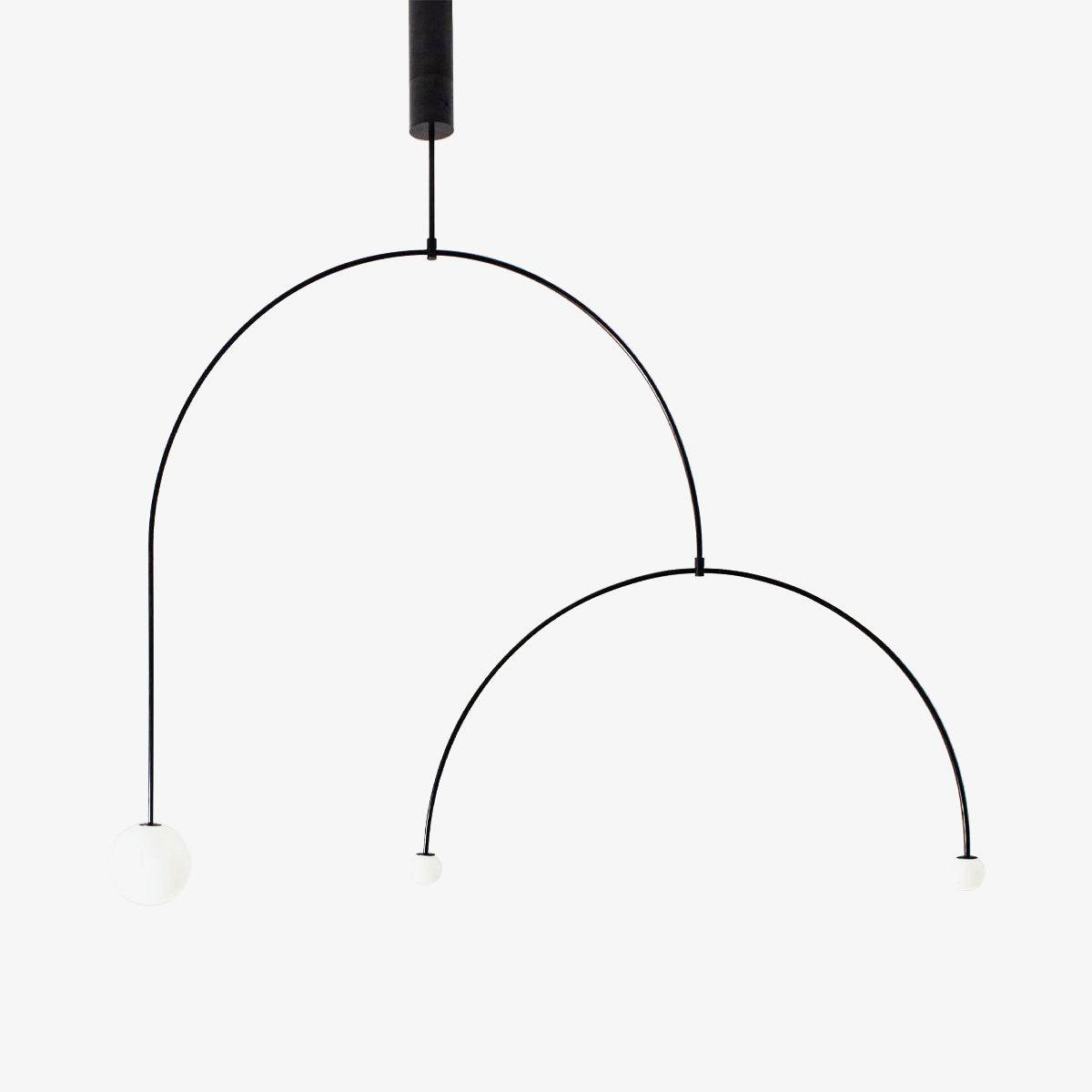 Erixy Lustre Mobile Noir Minimaliste-Cielum