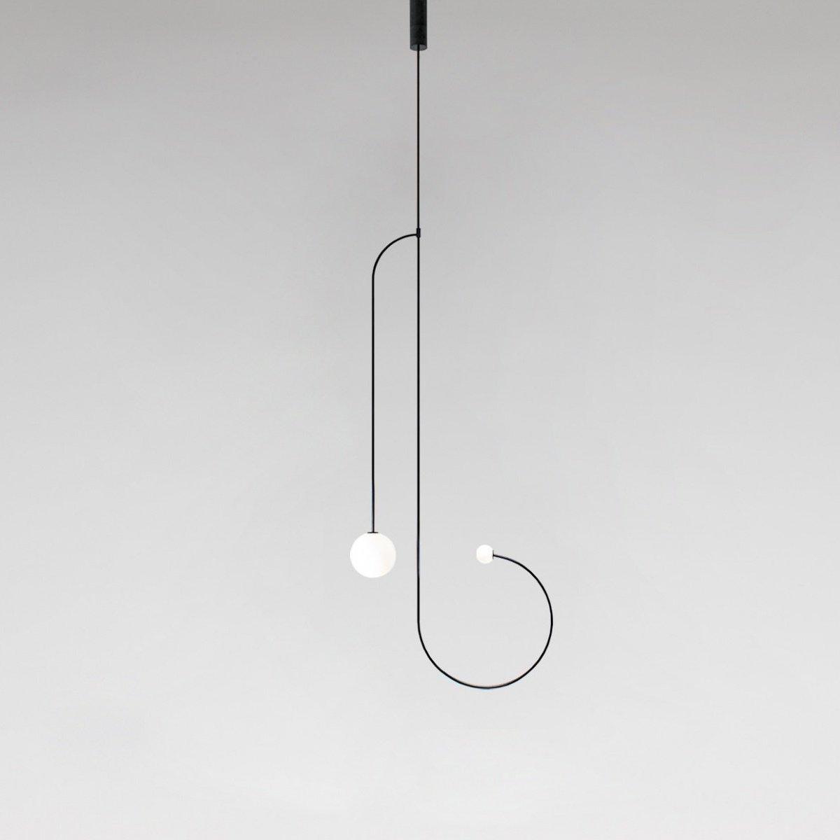 Erixy Lustre Mobile Noir Minimaliste-Cielum