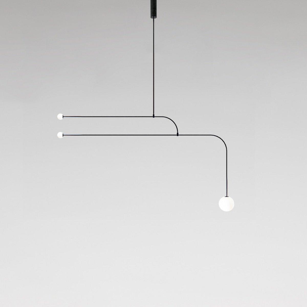 Erixy Lustre Mobile Noir Minimaliste-Cielum