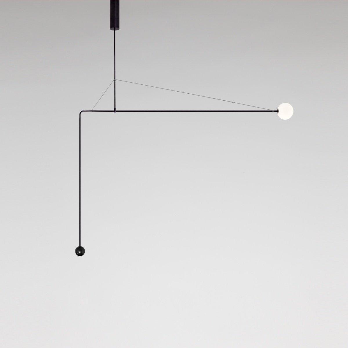 Erixy Lustre Mobile Noir Minimaliste-Cielum
