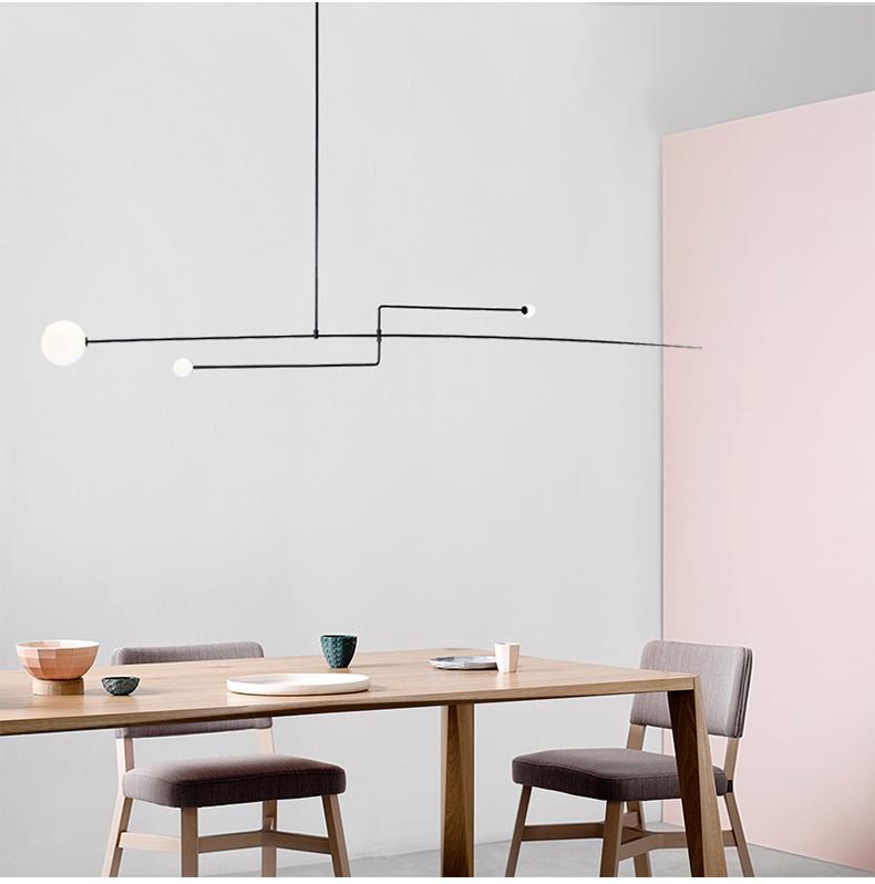 Erixy Lustre Mobile Noir Minimaliste-Cielum