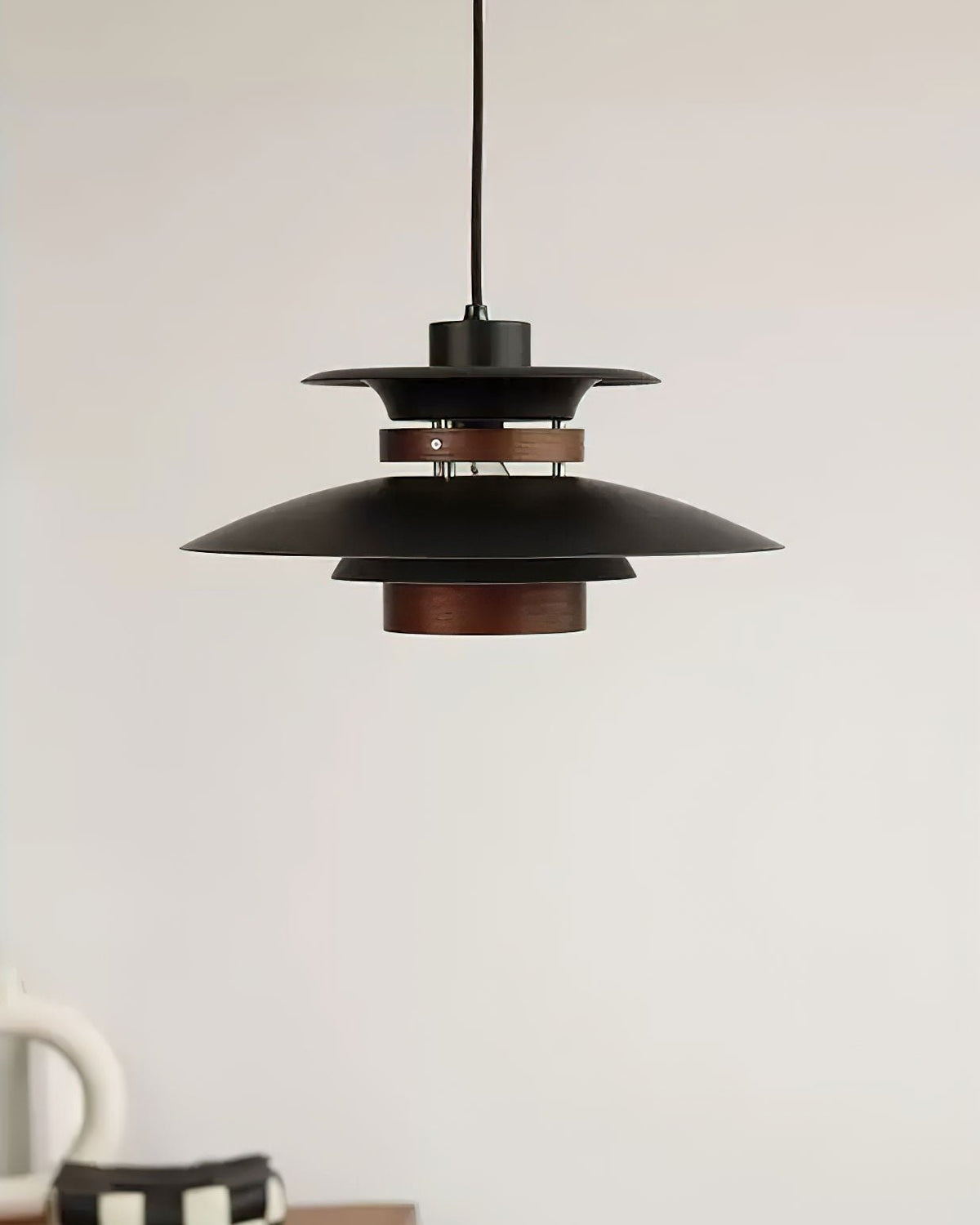 Vazen Suspension Bois Acier-Cielum