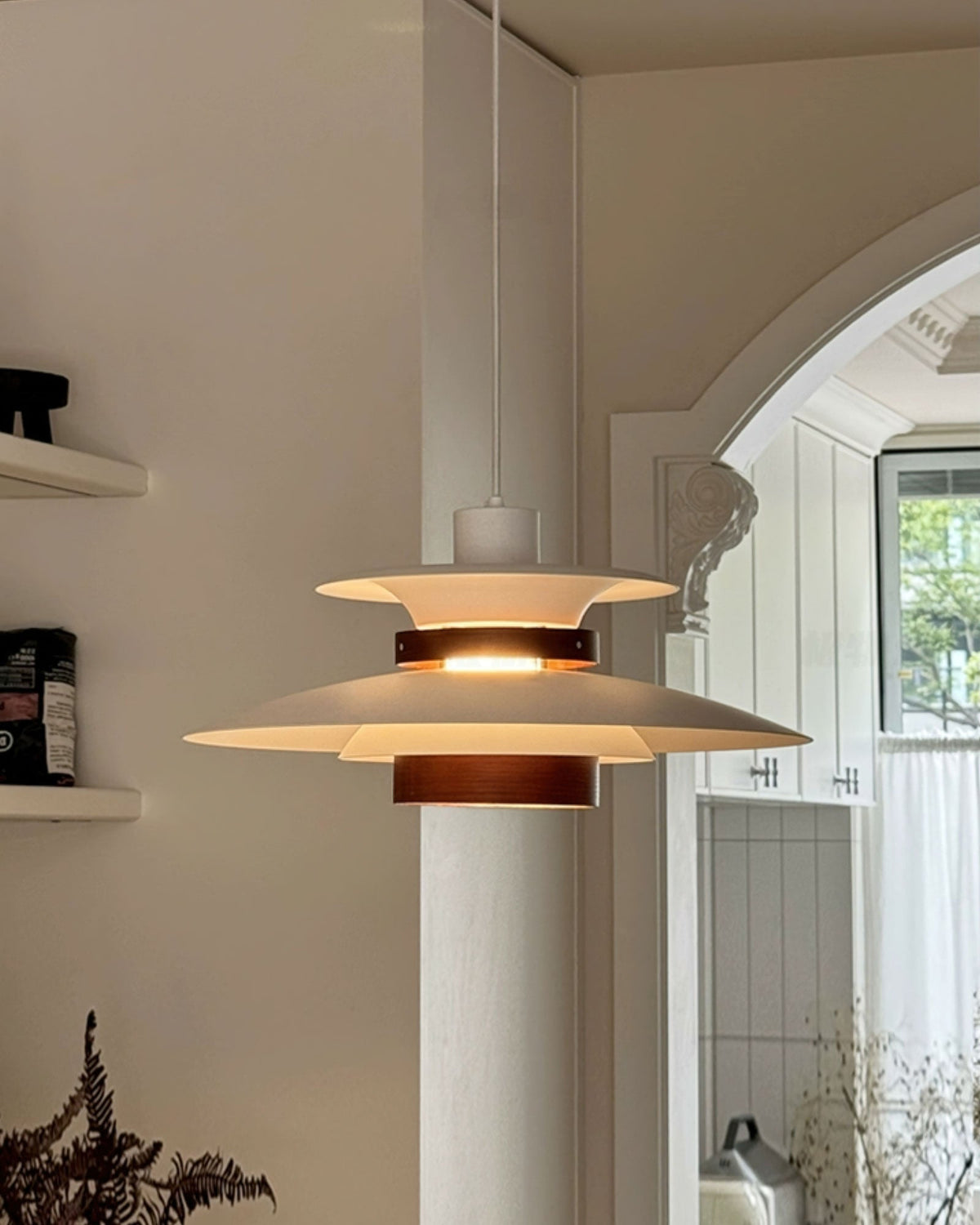 Vazen Suspension Bois Acier-Cielum
