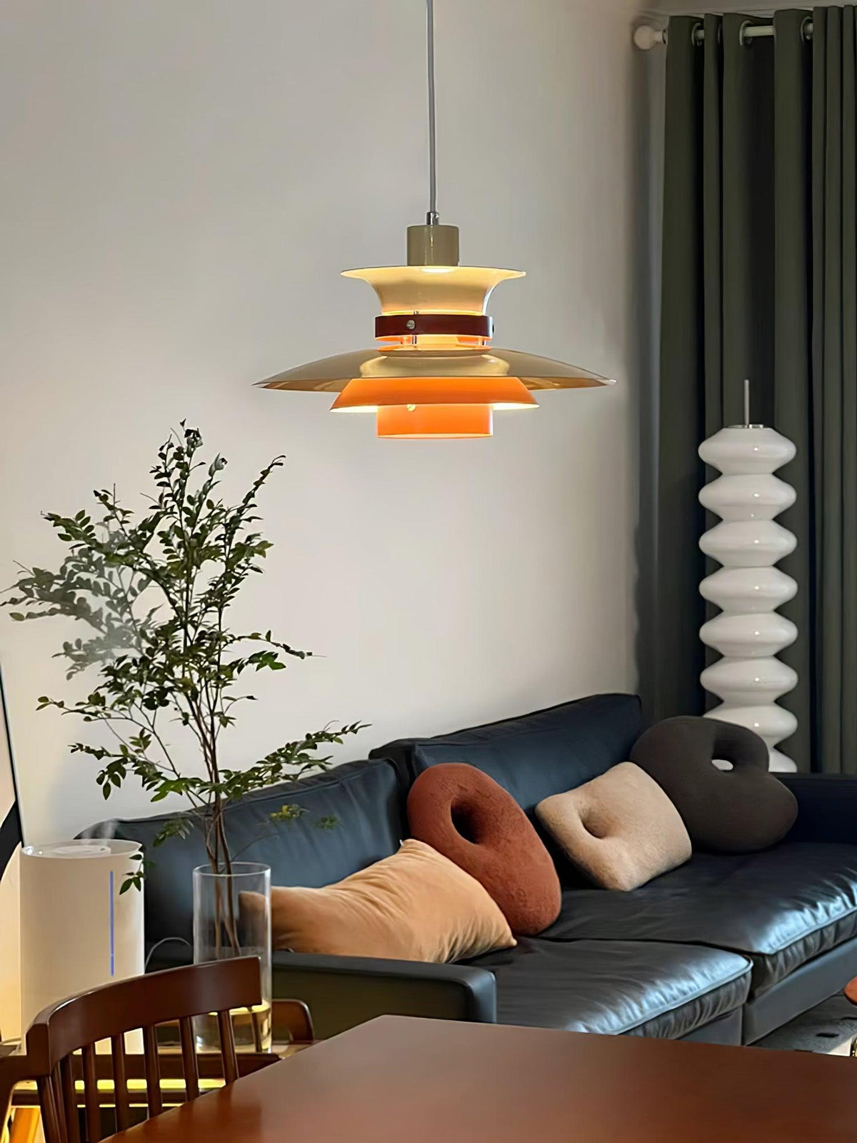 Vazen Suspension Bois Acier-Cielum