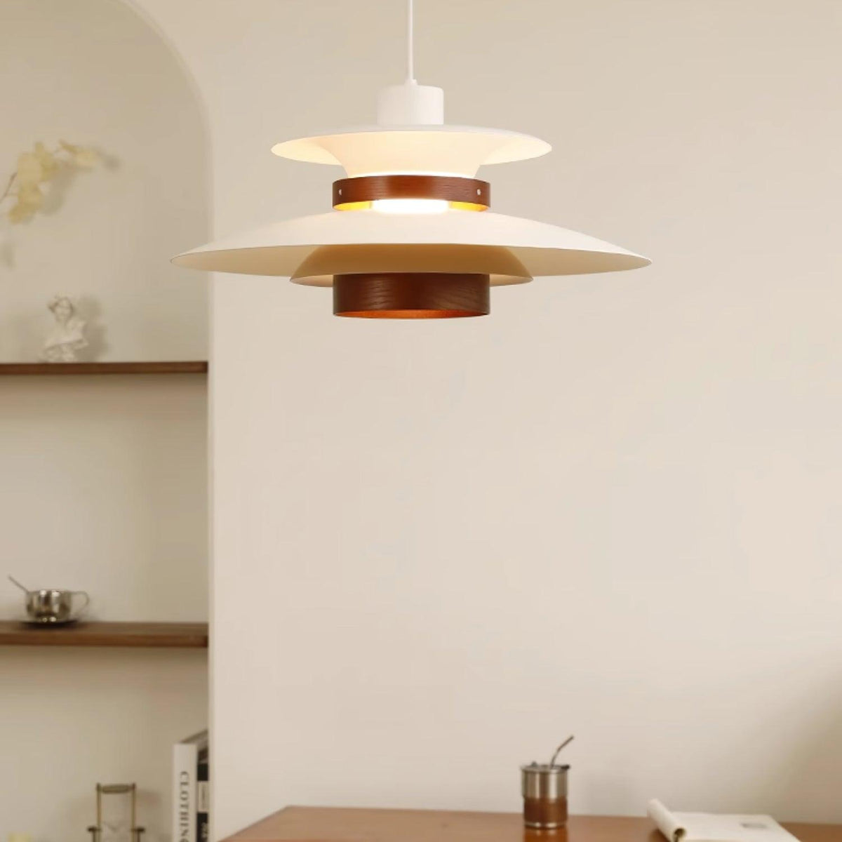 Vazen Suspension Bois Acier-Cielum
