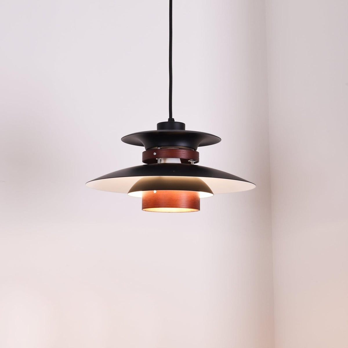 Vazen Suspension Bois Acier-Cielum