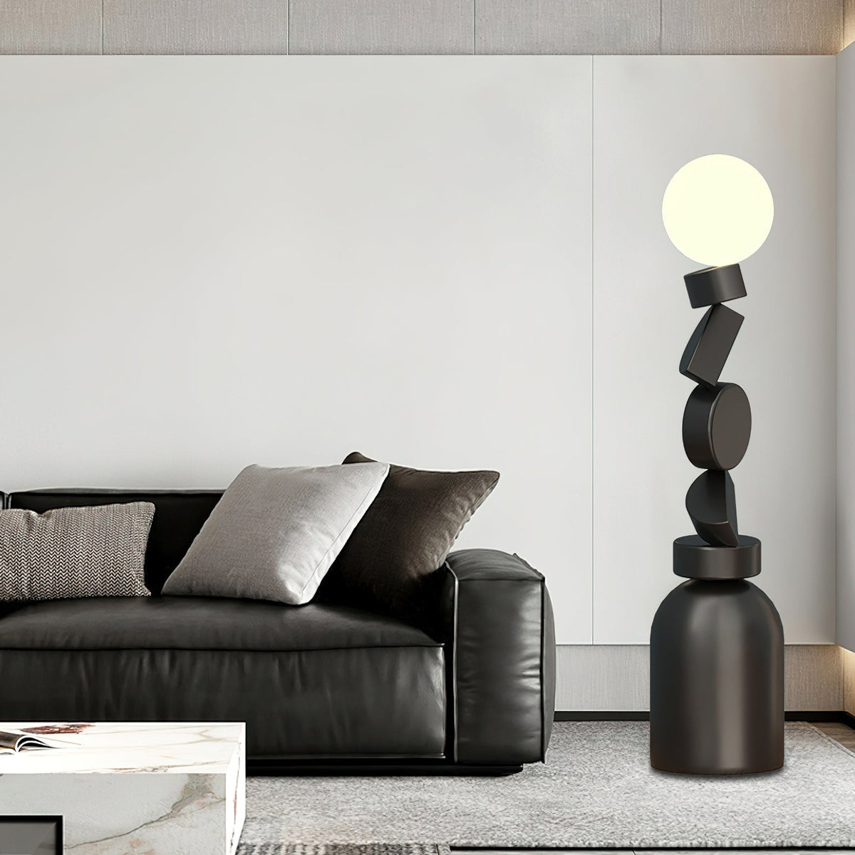 Calisine Lampadaire Monolith Cube Base Noir