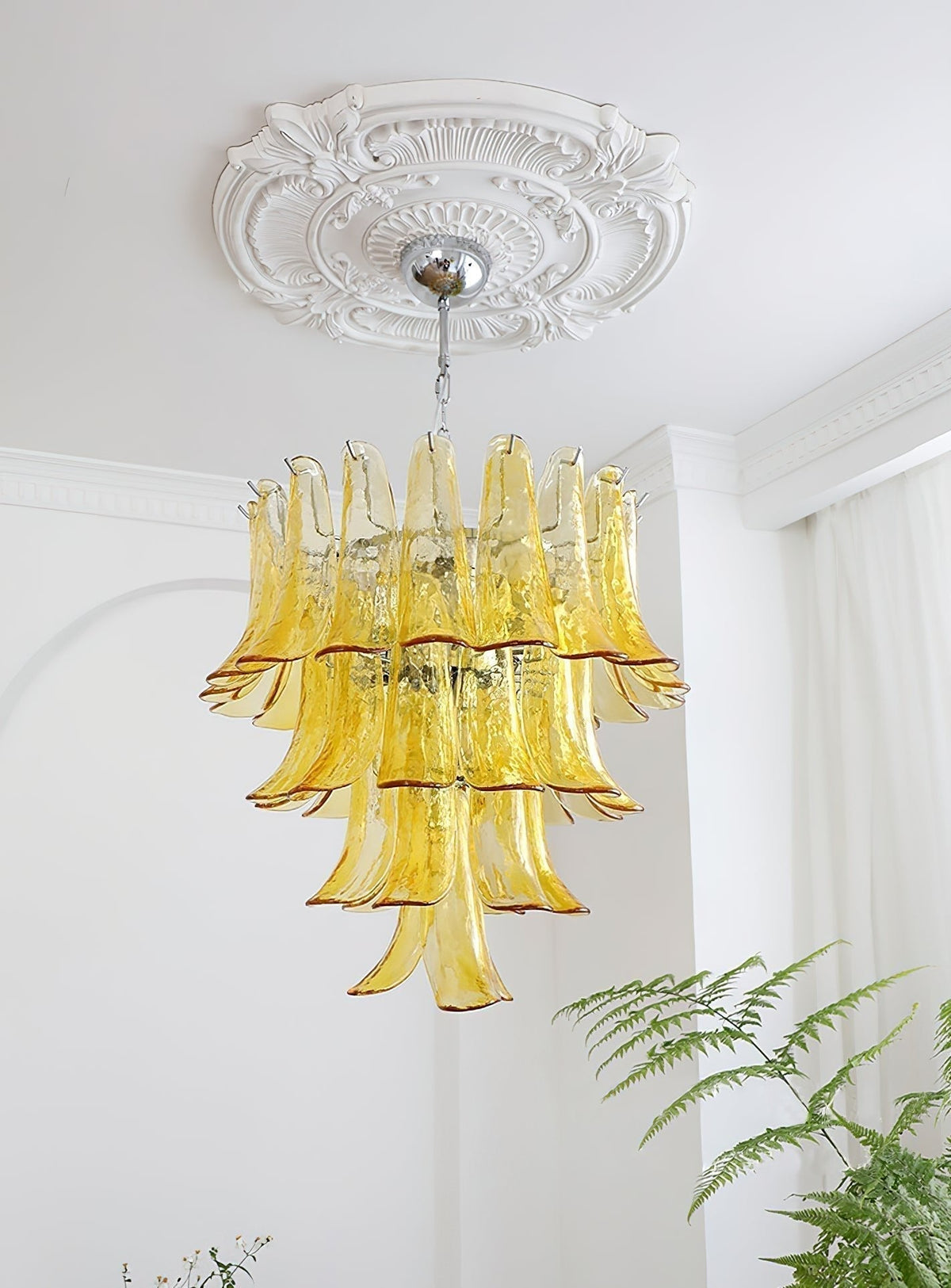 Arixon Lustre Pétales en Verre de Murano Vintage-Cielum