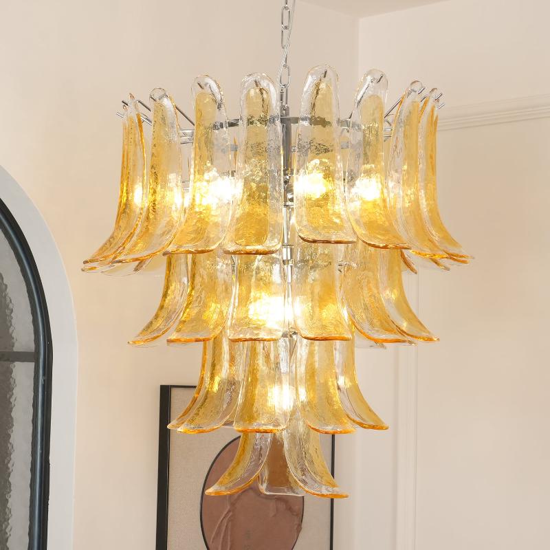 Arixon Lustre Pétales en Verre de Murano Vintage-Cielum
