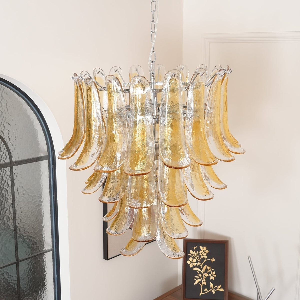Arixon Lustre Pétales en Verre de Murano Vintage-Cielum