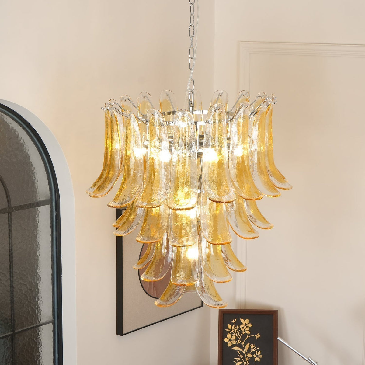 Arixon Lustre Pétales en Verre de Murano Vintage-Cielum