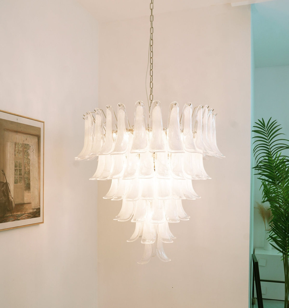 Arixon Lustre Pétales en Verre de Murano Vintage-Cielum