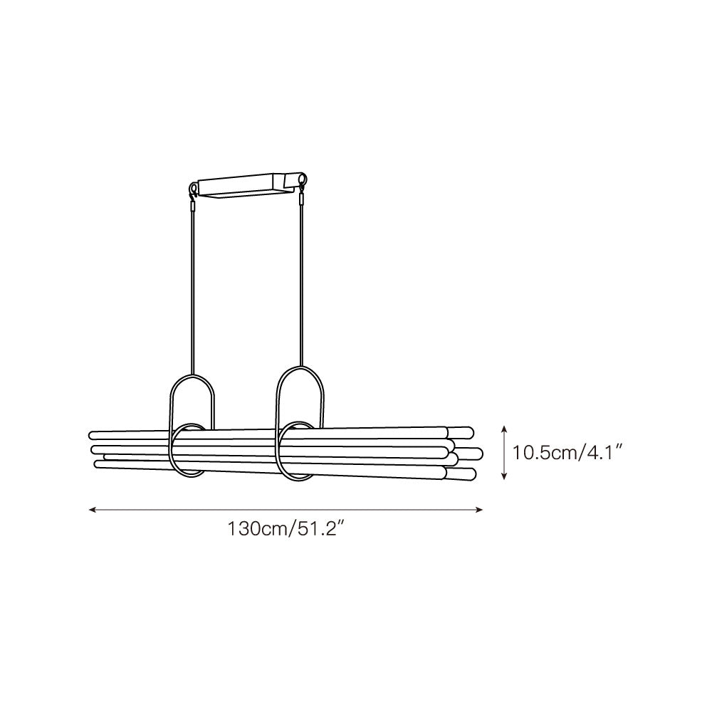 Calinissa Lustre Linéaire NL12 Tube