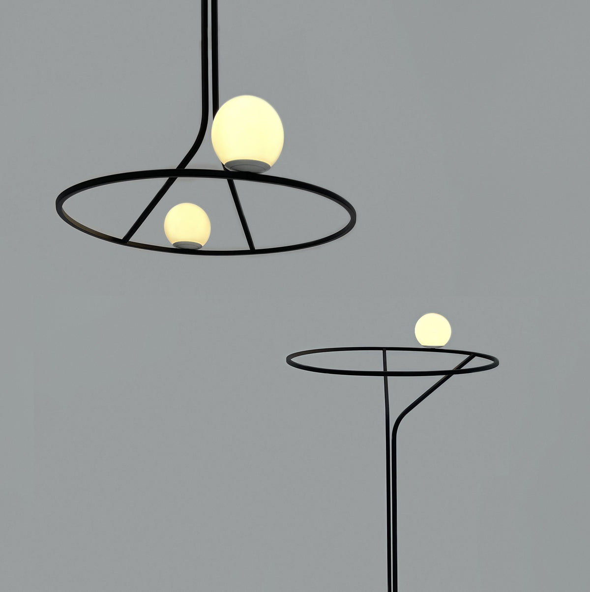 Ilthael Lustre Moderne Minimaliste en Laiton et Verre