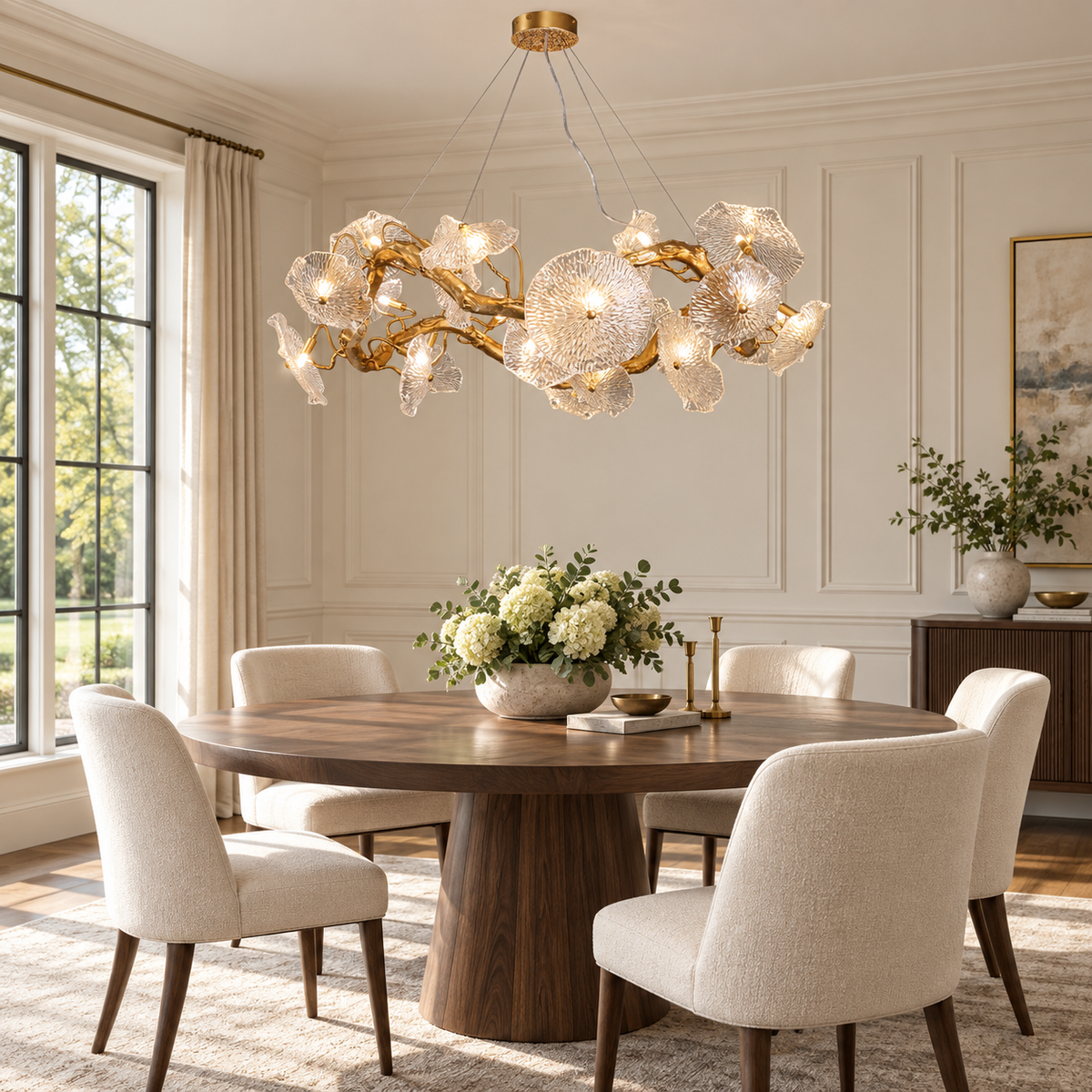 Avenhurst Lustre Lotus En Verre