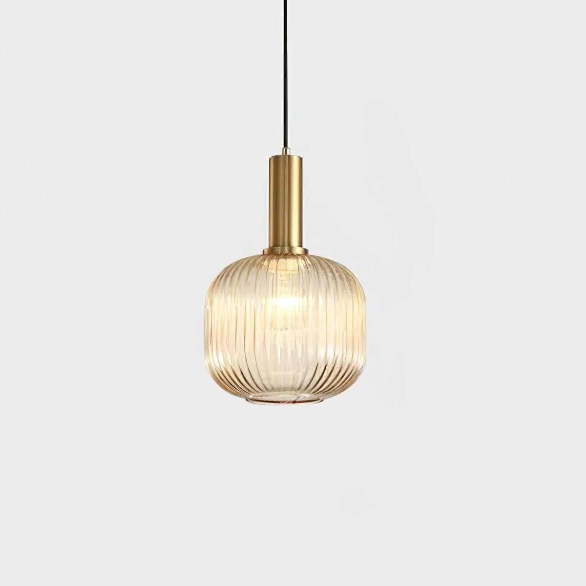 Elara Ribbed Pendant Lamp-Neutral Decor