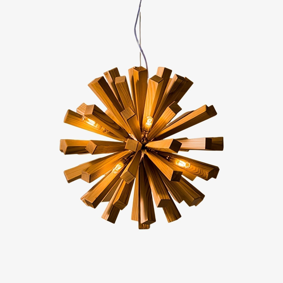 Adraine Lustre Art Nordic Premium en Bois Éclatant