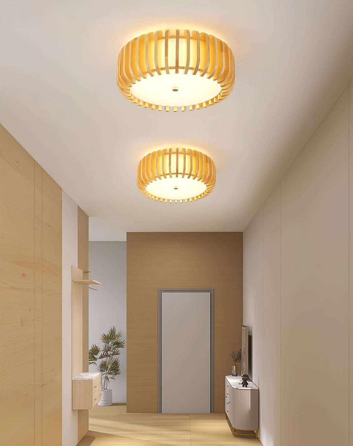 Nirixo Plafonnier en Bois Premium Élégance-Cielum