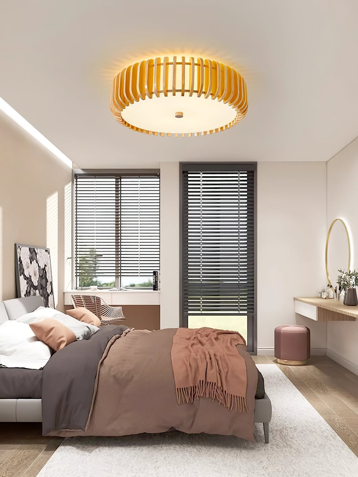 Nirixo Plafonnier en Bois Premium Élégance-Cielum