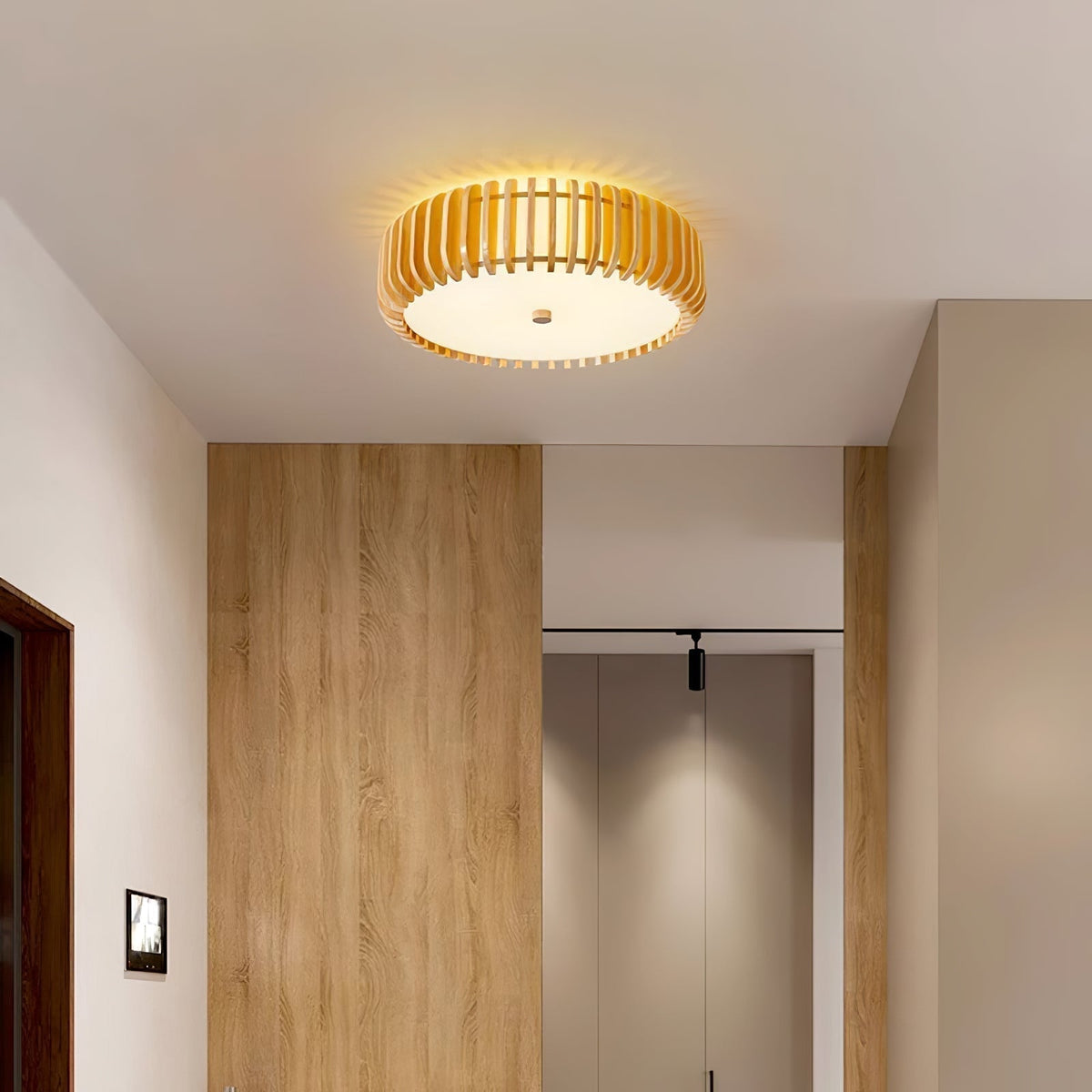 Nirixo Plafonnier en Bois Premium Élégance-Cielum