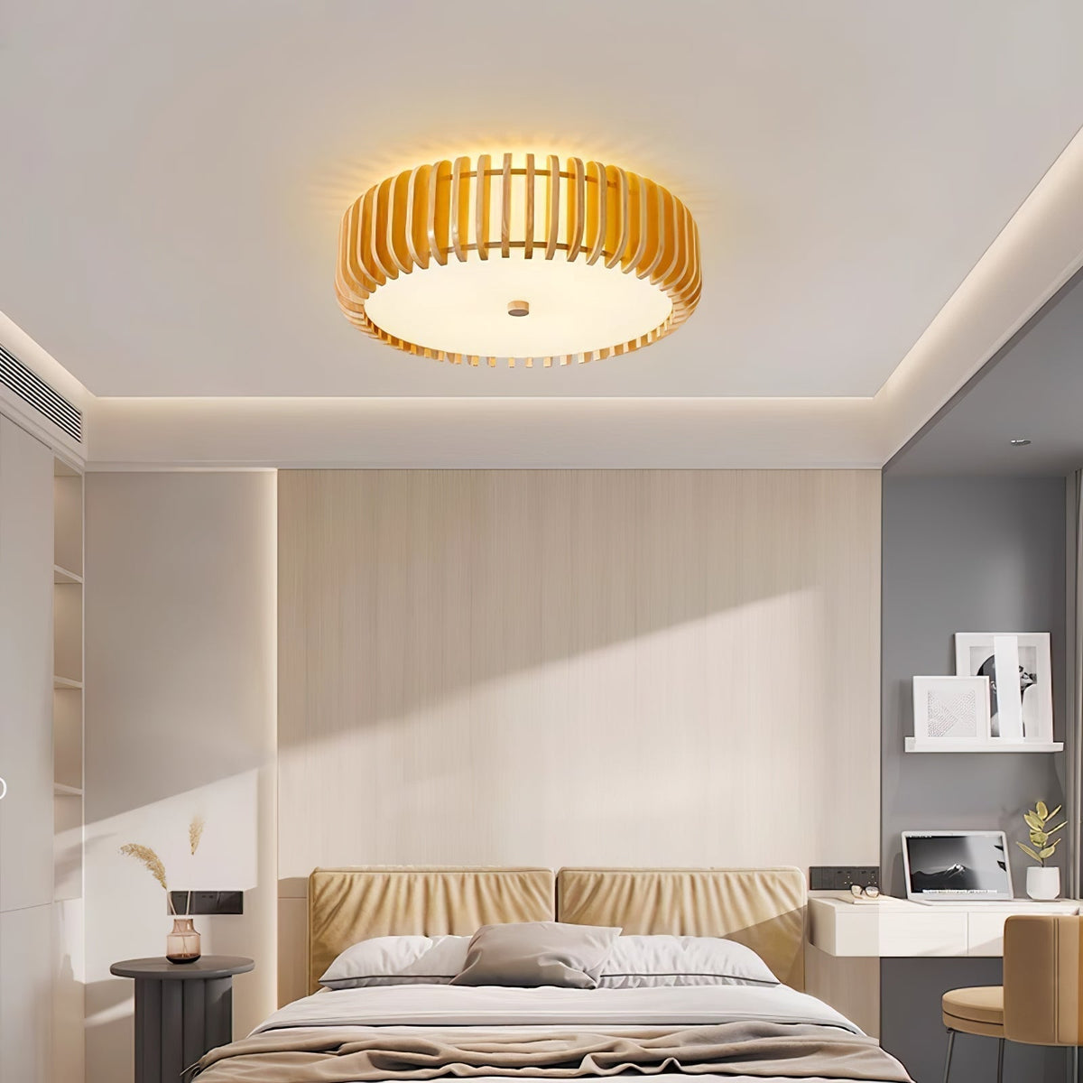Nirixo Plafonnier en Bois Premium Élégance-Cielum