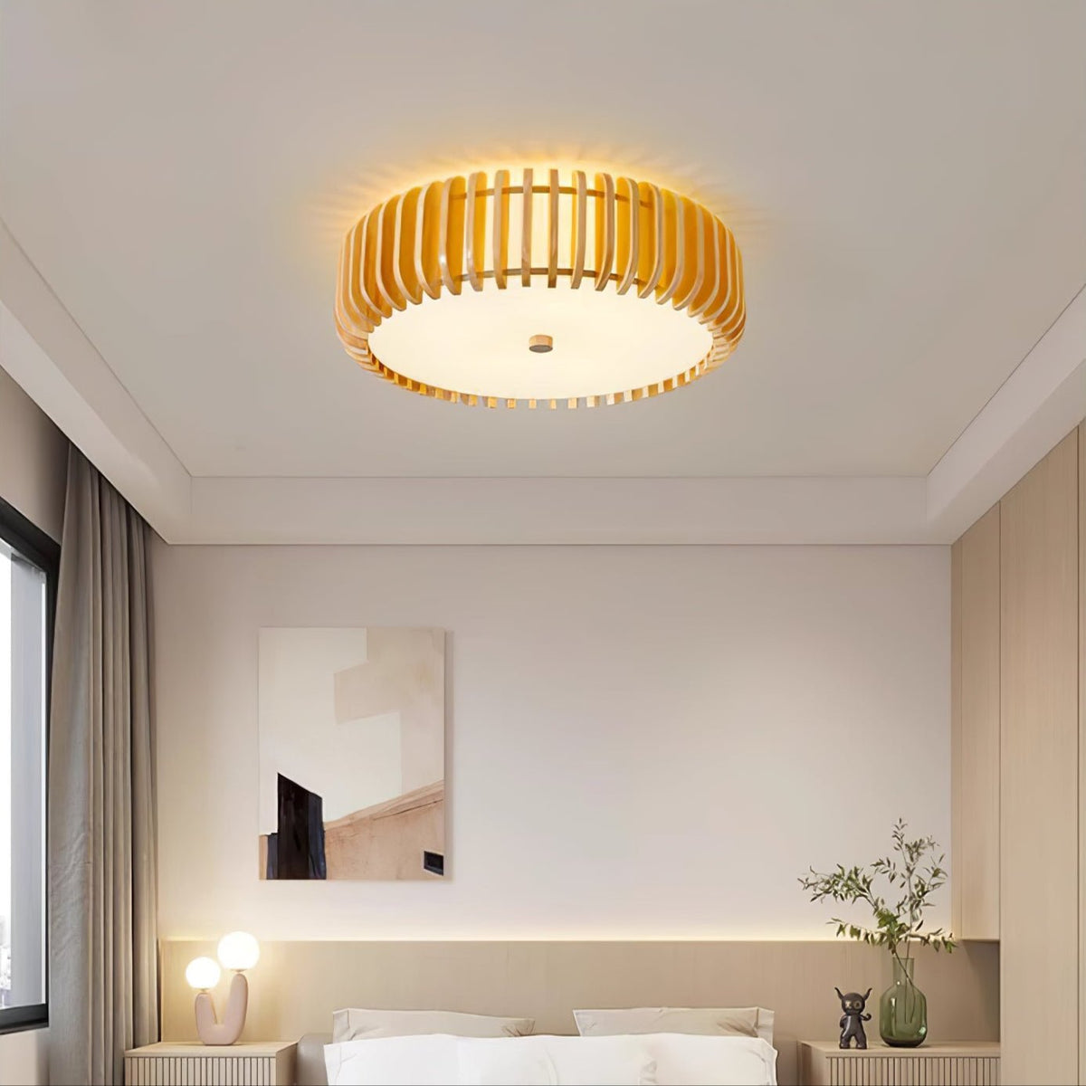 Nirixo Plafonnier en Bois Premium Élégance-Cielum
