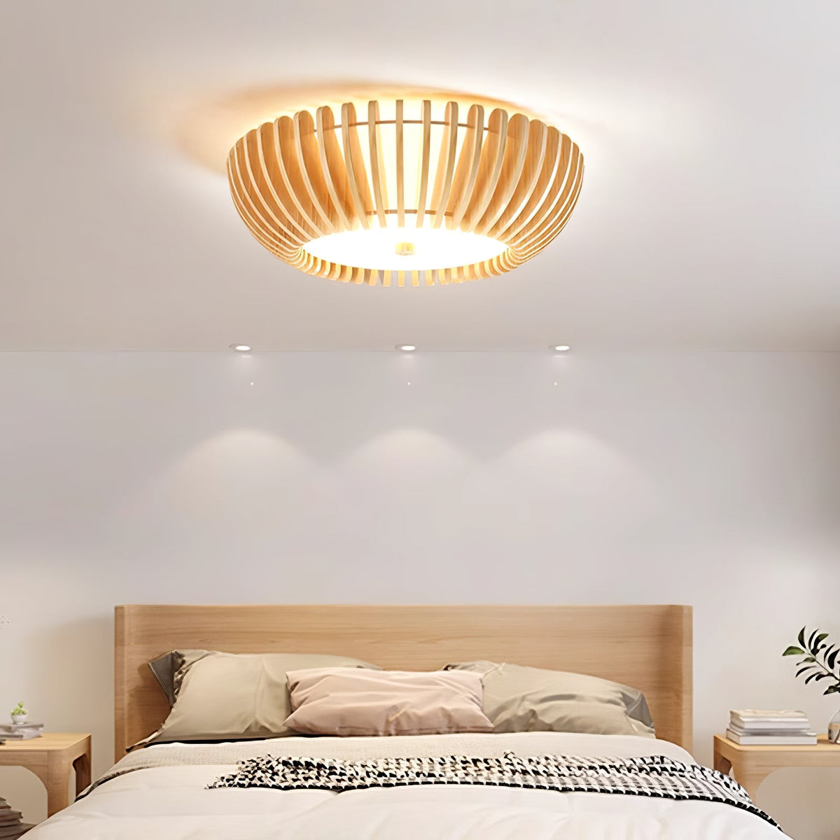 Nirixo Plafonnier en Bois Premium Élégance-Cielum