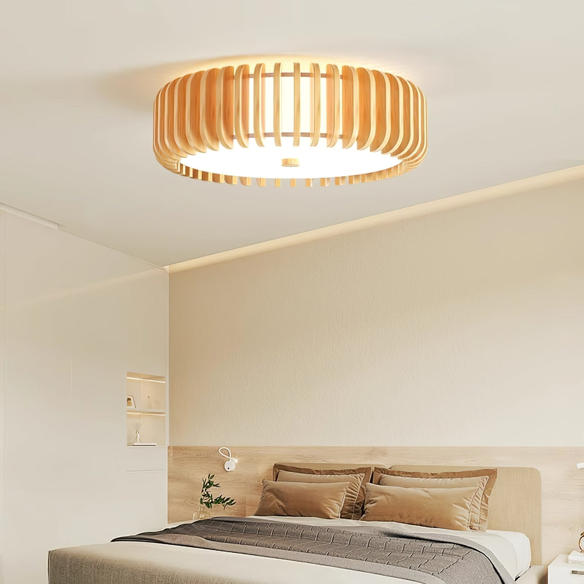 Nirixo Plafonnier en Bois Premium Élégance-Cielum