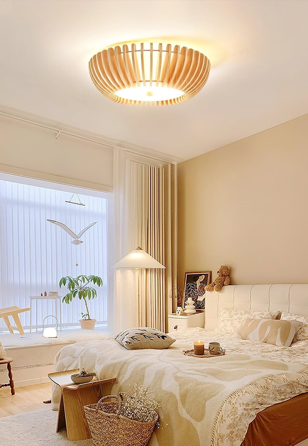 Nirixo Plafonnier en Bois Premium Élégance-Cielum