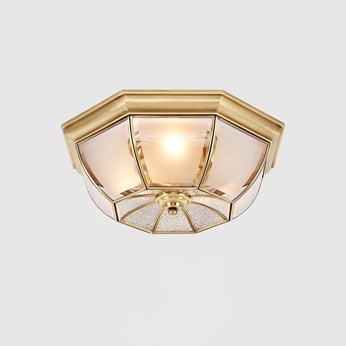 Sevelo Lampe de Plafond Laiton Verre-Cielum