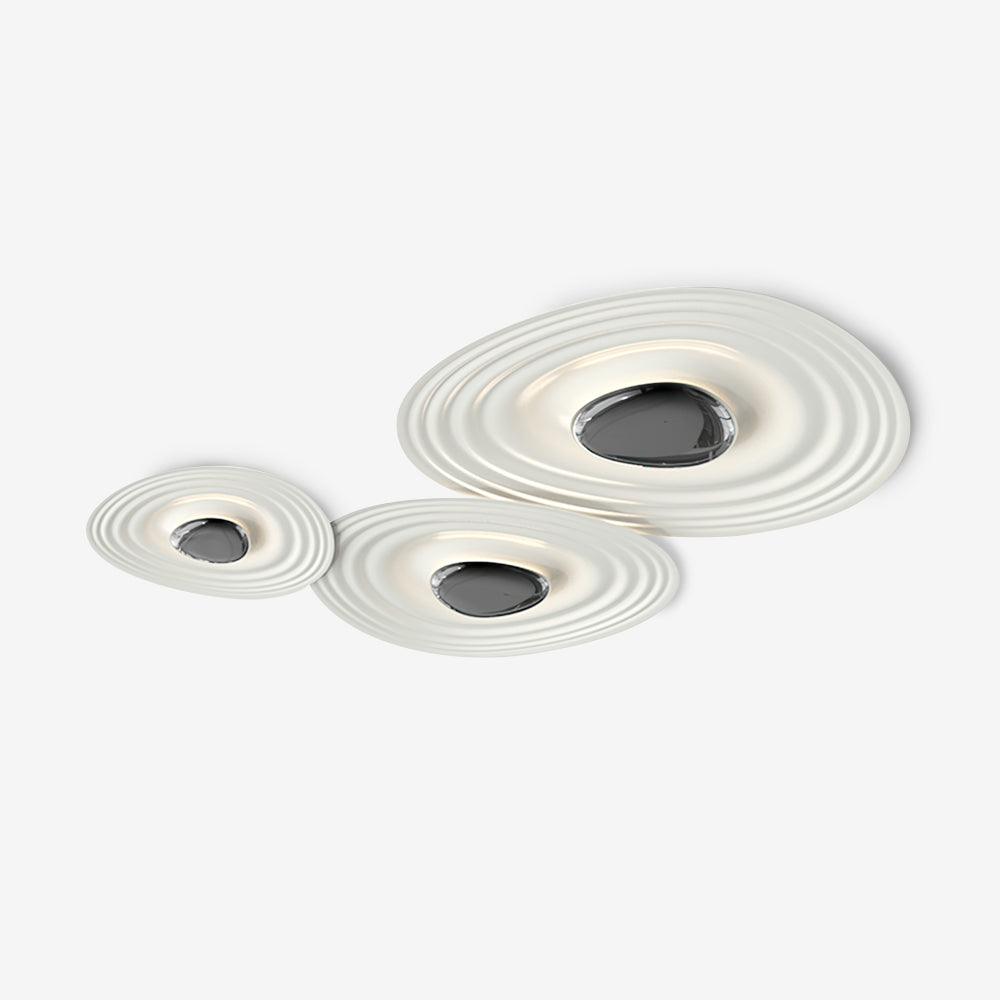 Teloq Plafonnier Ripple Ring Sculptural Moderne-Cielum