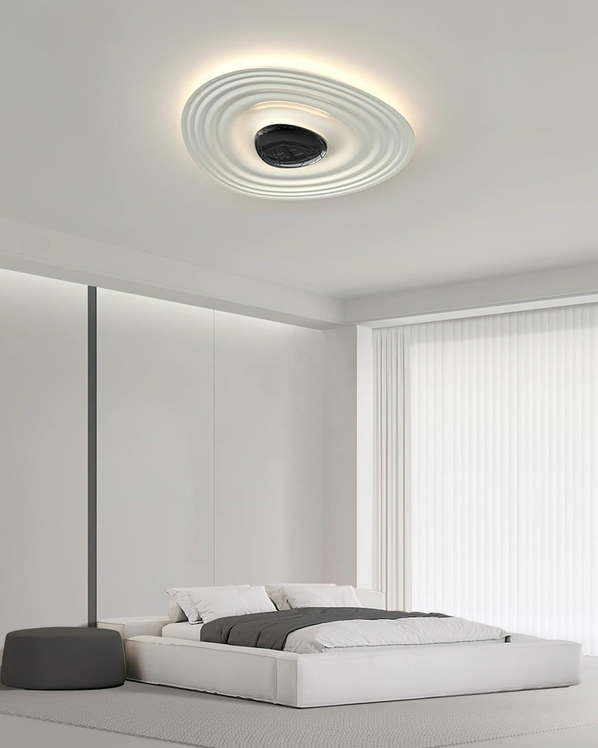 Teloq Plafonnier Ripple Ring Sculptural Moderne-Cielum