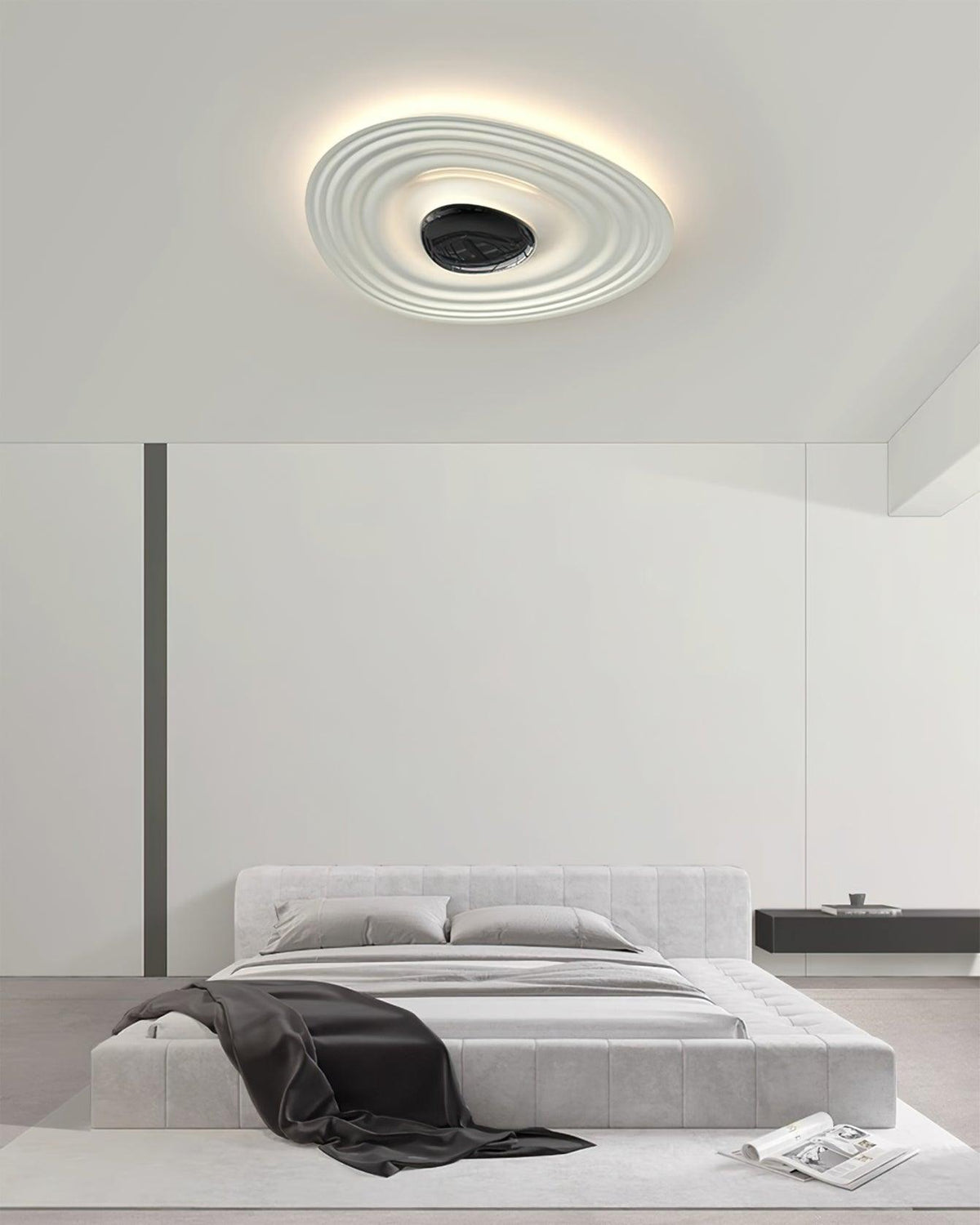 Teloq Plafonnier Ripple Ring Sculptural Moderne-Cielum