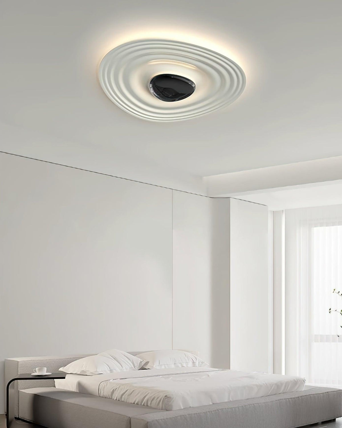 Teloq Plafonnier Ripple Ring Sculptural Moderne-Cielum