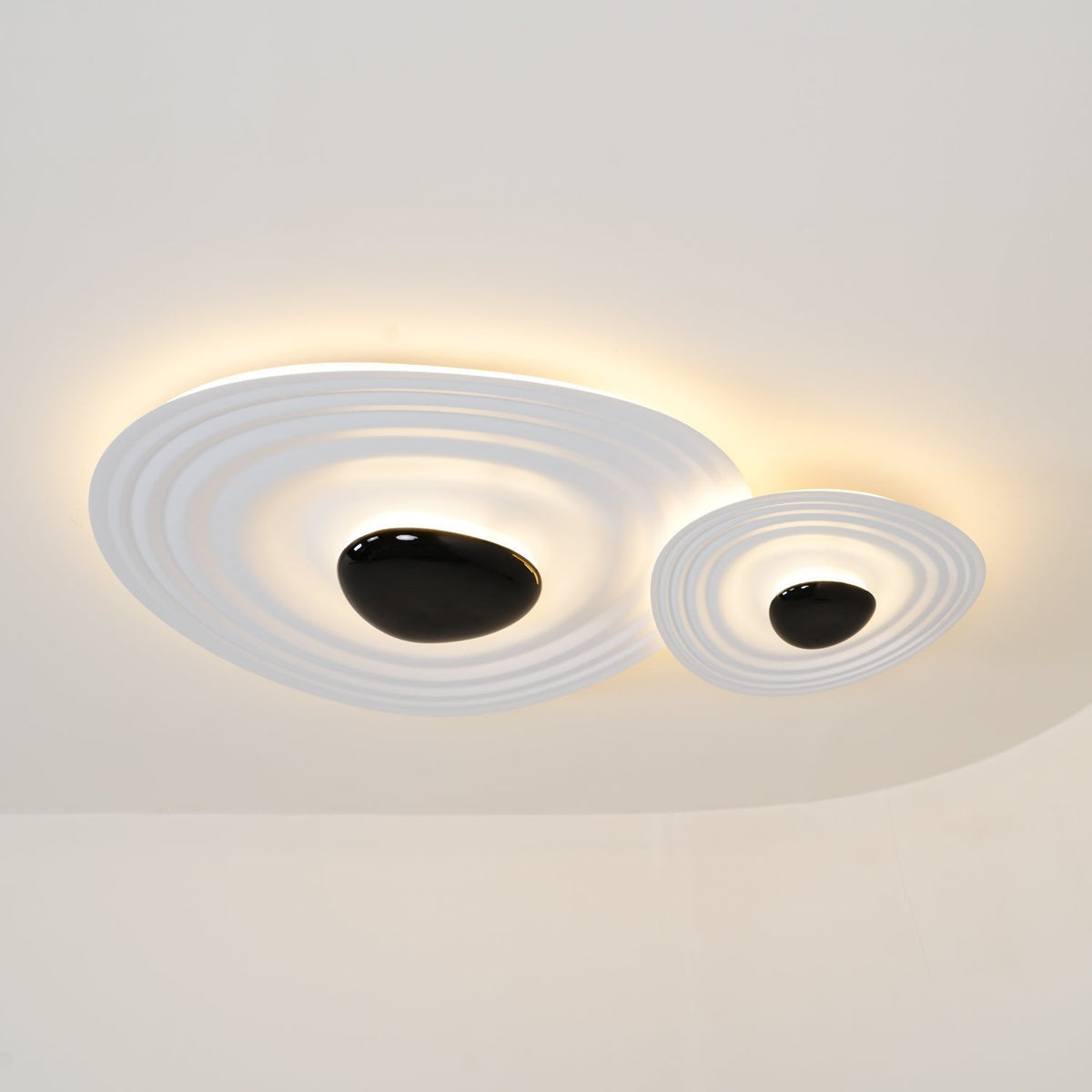 Teloq Plafonnier Ripple Ring Sculptural Moderne-Cielum
